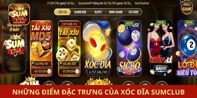 Những điểm đặc trưng của xóc đĩa SUMCLUB